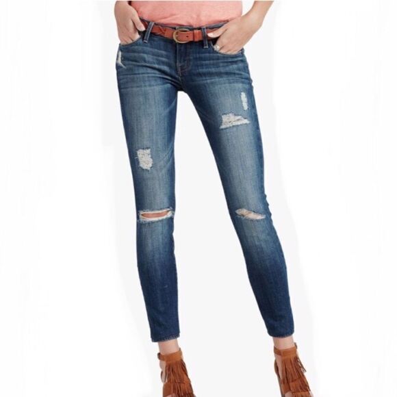 Women’s Lucky Brand Jeans Lolita Capri Distressed - Picture 2 of 11